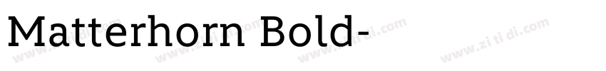 Matterhorn Bold字体转换 Matterhorn Bold字体转换